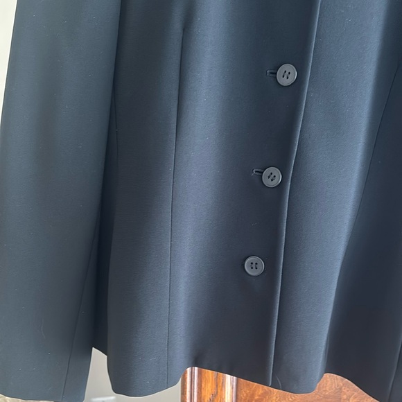 Jones New York Platinum Button Front Blazer Black 16 - Picture 6 of 8